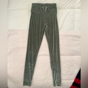 Women’s PINK Victoria's Secret Velvet Olive Leggings
